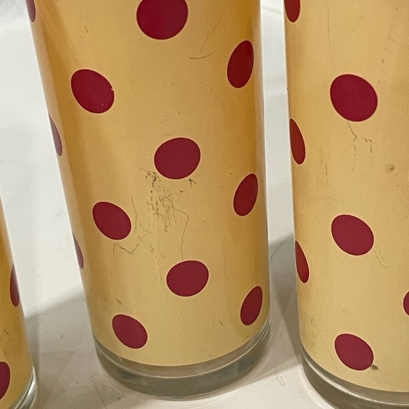 Gail Pittman Siena Tom Collin’s Tumblers Polka Dot Stripes 12 Ounce 6 1/2 in - Picture 8 of 9